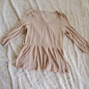Lightweight peplum sweater.